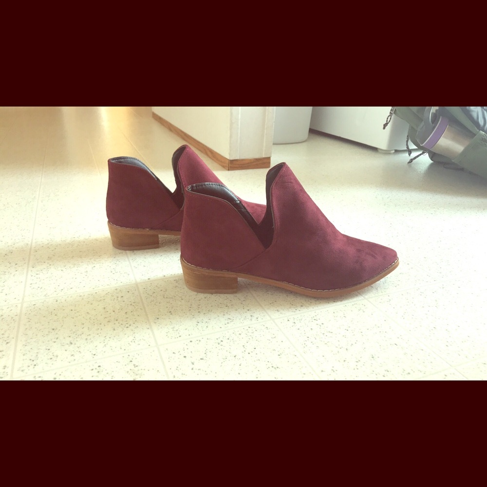 Lala Ikai burgundy booties (so cute!)